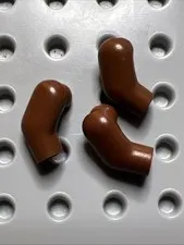 LEGO 982 Reddish Brown Minifigure Replacement Right Arms 3pcs
