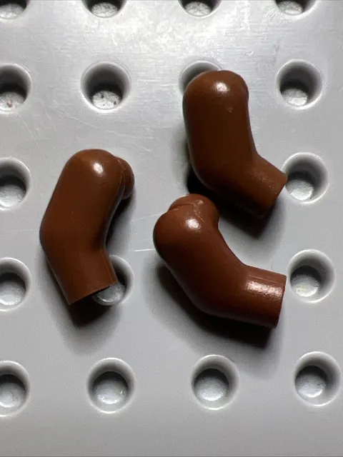 LEGO 982 Reddish Brown Minifigure Replacement Right Arms 3pcs