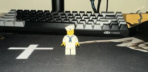 LEGO Sailor Minifigure White Uniform Blue Neckerchief Yellow Head & Hands