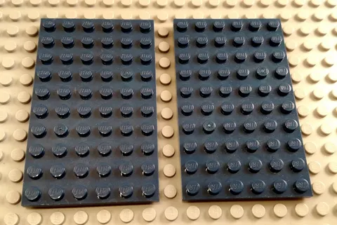 LEGO Lot of 2 Dark Blue 6x10 Plate Pieces