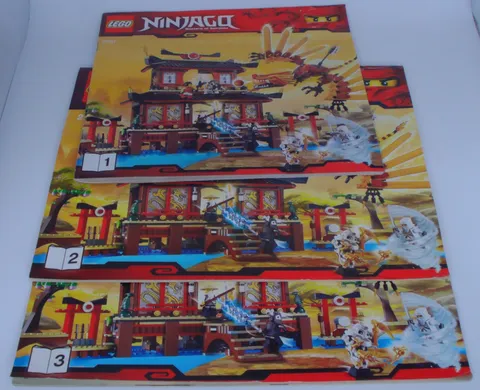 Lego Ninjago 2507 Fire Temple  Instruction Manuals Only