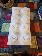 LEGO Storage Box White 4 Stud Brick Box Room Copenhagen 2012 4003 Stackable 2