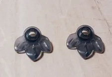 New LEGO Black Leaf Petal Flower Lot of 2 Unique Rare Color Halloween Wedding