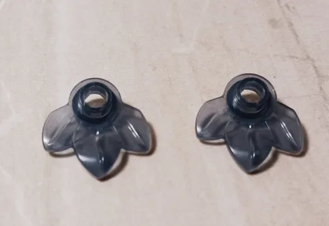 New LEGO Black Leaf Petal Flower Lot of 2 Unique Rare Color Halloween Wedding