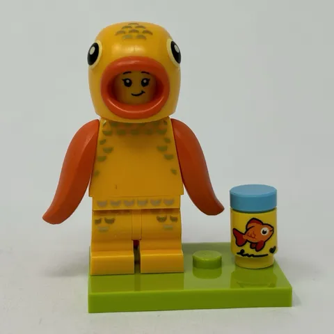 Lego Goldfish Costume Fan Minifigure Fish Collectible Series 28 CMF Complete