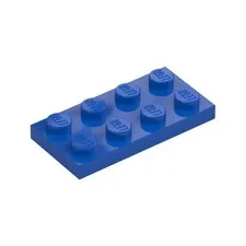 LEGO 25x Blue Plate 2 x 4 inv.647