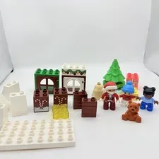 LEGO DUPLO 10976 Santa's Gingerbread House Incomplete Santa Christmas Tree
