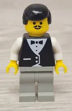 Lego Paradisa wtr003 Town Vest Formal Coachman Waiter Tuxedo Minifigure