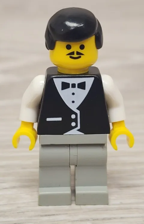 Lego Paradisa wtr003 Town Vest Formal Coachman Waiter Tuxedo Minifigure