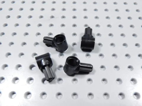LEGO Lot of 4 Black Technic Axle & Pin Hub 1L Axle Part 22961 BF