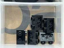 LEGO Parts - Black Bracket 1 x 2 - 1 x 2 Inverted - No 99780 - QTY 5