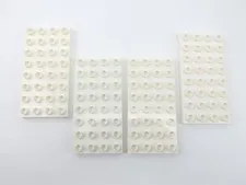 Lego Duplo Lot of 4 White Base Plates 4 x 8 Pegs Studs (2.5" x 5")