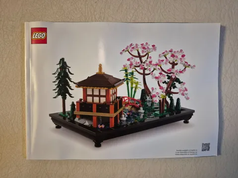 LEGO  Tranquil Garden- MANUAL ONLY, No Bricks=10315