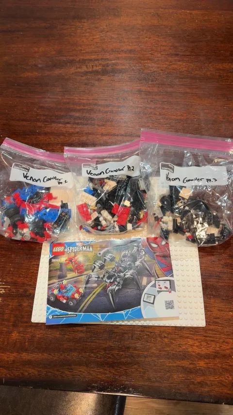 LEGO MARVEL SPIDER-MAN VENOM CRAWLER SET 76163 100% COMPLETE NO BOX