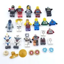 10+ LEGO Ninjago Minifigure Lot Ninjas Skeletons w/ Accessories Mini Figs