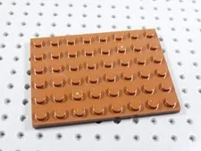 LEGO Reddish Brown 6x8 Plate BA