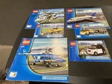 Lego City 3658 3181 3222 3177 Police Helicopter Plane Car manuals only Lot 05