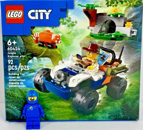 LEGO 60424 City Jungle Explorer ATV Red Panda Mission New Sealed Retired NISB