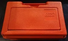 Vintage Classic Red Lego Storage Box Carrying Case Hard Plastic 11.5 x 7.5 x 3.5