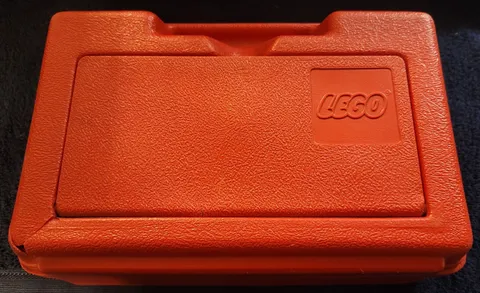 Vintage Classic Red Lego Storage Box Carrying Case Hard Plastic 11.5 x 7.5 x 3.5