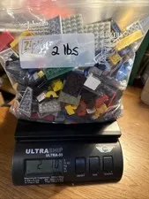 LOT BULK LEGO BRICKS AND PARTS 2 Lbs Gallon Bag Full BagA