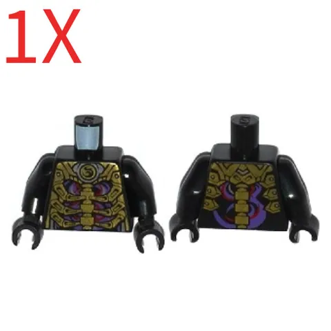 Lego 973pb1751c01 Ninjago Torso 2014 Overlord Golden Master njo0107 Set 70728