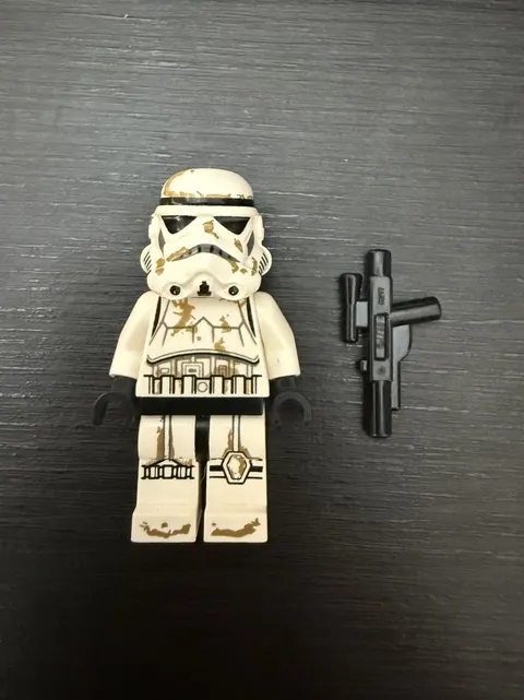 GENUINE Lego Star Wars Sandtrooper 9490 White Pauldron Minifigure Vintage sw0383