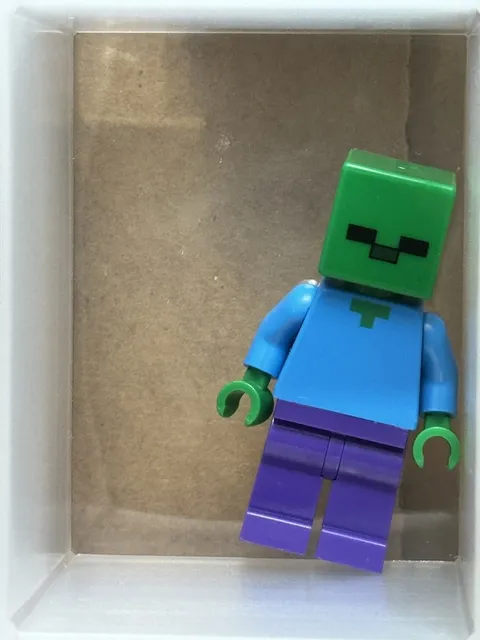 LEGO Minifigure - Minecraft - Zombie - Dark Purple Legs - No min010 - QTY 1