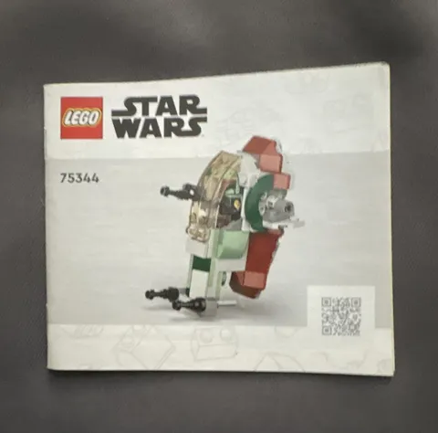 LEGO Star Wars 75344 Boba Fett's Starship Microfighter Instruction Booklet