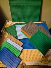 LEGO 19 pcs BASE PLATES  Mixed Bulk Lot Baseplates