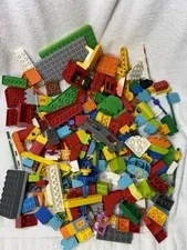 6Lbs/220+pcs LOT Lego Duplo Building Bricks & Pieces as pictured (AT#1) Cleaned