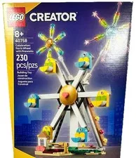 LEGO Ferris Wheel Fireworks Creator Celebration Set 230 Pieces 40758 NEW