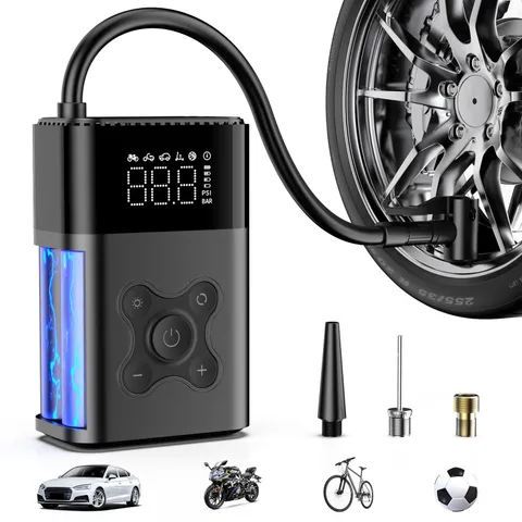 Zsx Tire Inflator Portable Air Compressor 150Psi Air Pump For Car Tires