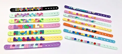 LEGO Dots Bracelet **Huge Lot Of 14** Different Color Bracelets w/Dots!!