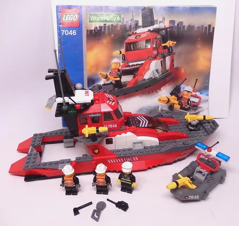 Lego 7046 Fire Command Craft Town World City  100% Complete