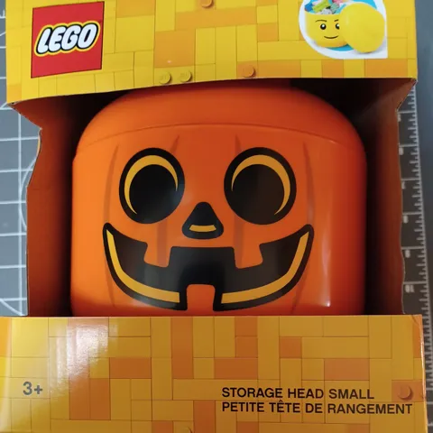 Lego Storage Head Pumpkin S Halloween Jack-o-lantern patch hayride carve party