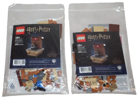 2x LEGO HARRY POTTER LOT PLATFORM 9 3/4 BARNES & NOBLE EXCLUSIVE SET 6541140 NEW