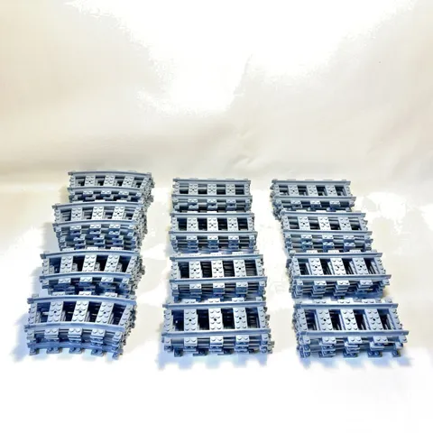 LEGO City Train Track Lot, 22 Curves, 40 Straight Pieces of Track - 62 Pieces