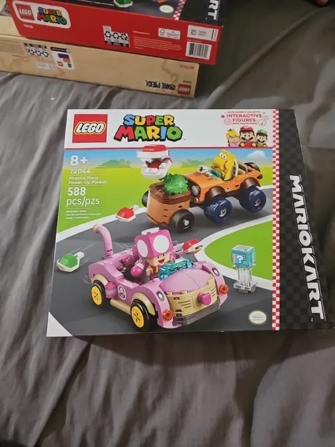 lego super mario mariokart 72044 piranha plant power up pursuit sealed