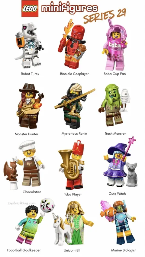Lego New Series 29 Collectible Minifigures 71052 Figures CMF - Lot of 20 Bulk