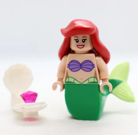 Ariel Disney Series Little Mermaid Seashell LEGO® Minifigure Mini Figure