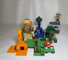LEGO Minecraft 21116 Crafting Box 8-in-1, 100% COMPLETE, Steve, Skeleton, & Cow
