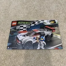 LEGO 75873 Audi R8 LMS Ultra Speed Champions Toy Set Instruction Manual Booklet