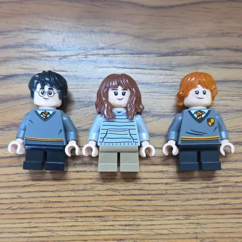 LEGO Harry Potter Minifigures Lot of 3: Harry, Hermione Granger & Ron Weasley