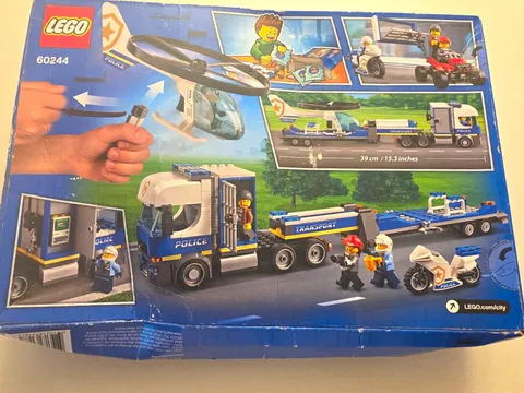 LEGO CITY 60244 Police Helicopter Transport Complete Set 317 pcs (2020)