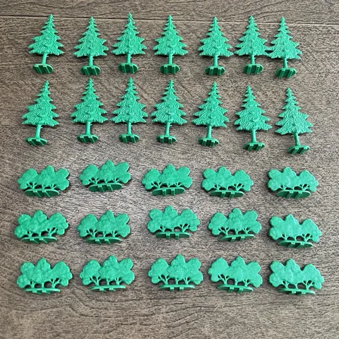 Vintage Lego Tree Lot - 14 Pine & 15 Bush