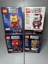 LEGO BrickHeadz Marvel Lot - 41604 - 40669 - 40670 - 40671 - Brand New & Sealed