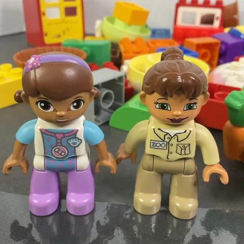 Lego Duplo 40 Piece Lot! Doc McStuffins/ Zoo Keeper. Many Blocks. 🐇🌸