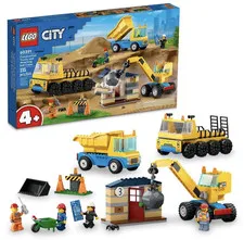 LEGO City 60391 Construction Trucks & Wrecking Ball Crane 235pcs 4+ Separator