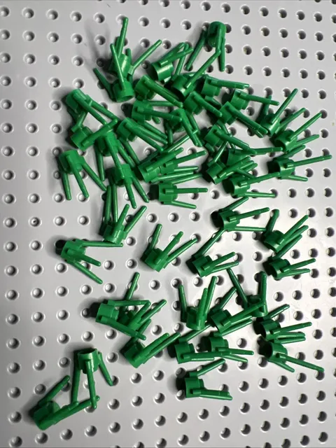 Lego 3741 Green Plant Flower 3 Stem Stud Retired Bulk Lot Garden Jungle 48pcs